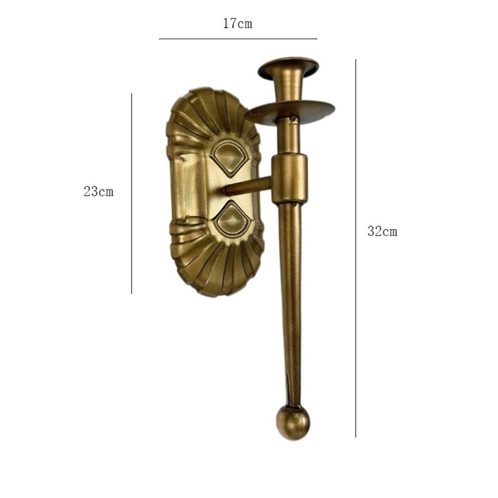 Iron Candle Base European Style Hanging Candlestick Fashion Wall Mounted Candle Holder  Dining Room