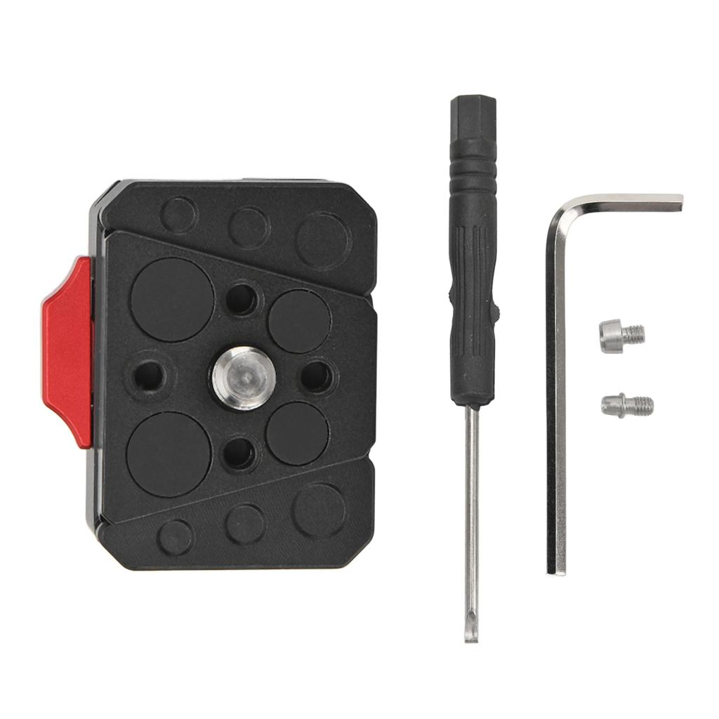 V Lock Quick Release Plate Multipurpose Stable Mini V Lock Assembly Kit for DSLR Tripod