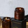 Niche High-end Brown Cup Soy Wax Scented Candle Souvenir Unscented Candle