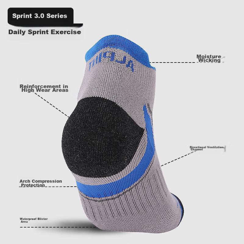 ALPINT MOUNTAIN Ermont CoolMax Professional Running Socks for Men, Hiking Socks, Short Sports Socks