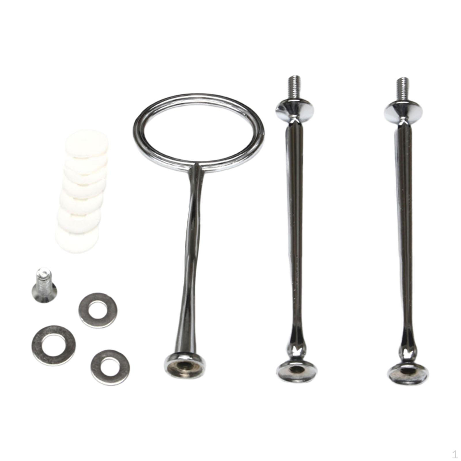 

Подставка для торта с ручкой для фруктов, прочная, 3-х уровневая, для кексов silvery