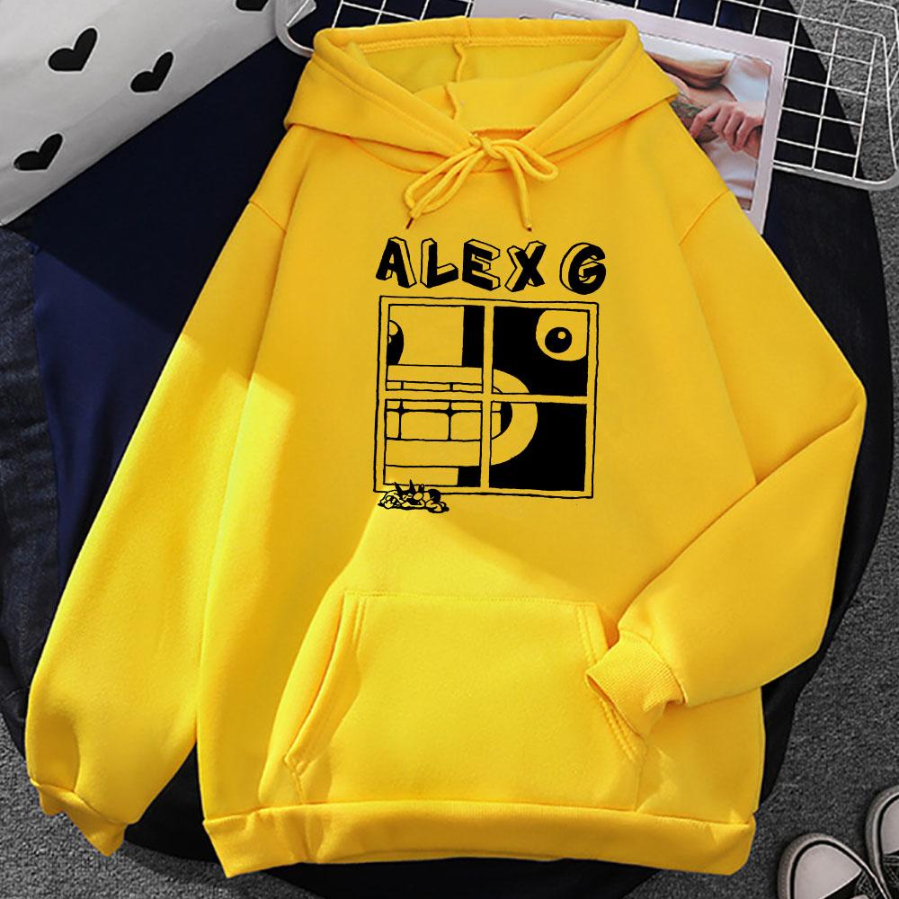 ALEX G Světlomety Mikiny Mikina s dlouhým rukávem a kapucí Podzimní flísové ležérní pulovry Hip Hop Unisex Streetwear Unisex Mikina