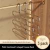 5-Tier Multi-Layer Stainless Steel Pants Rack for Home and Dorm Wardrobes