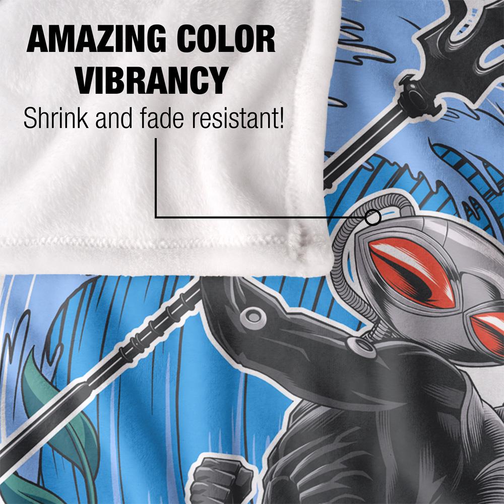 Aquaman Surf Black Manta Blanket