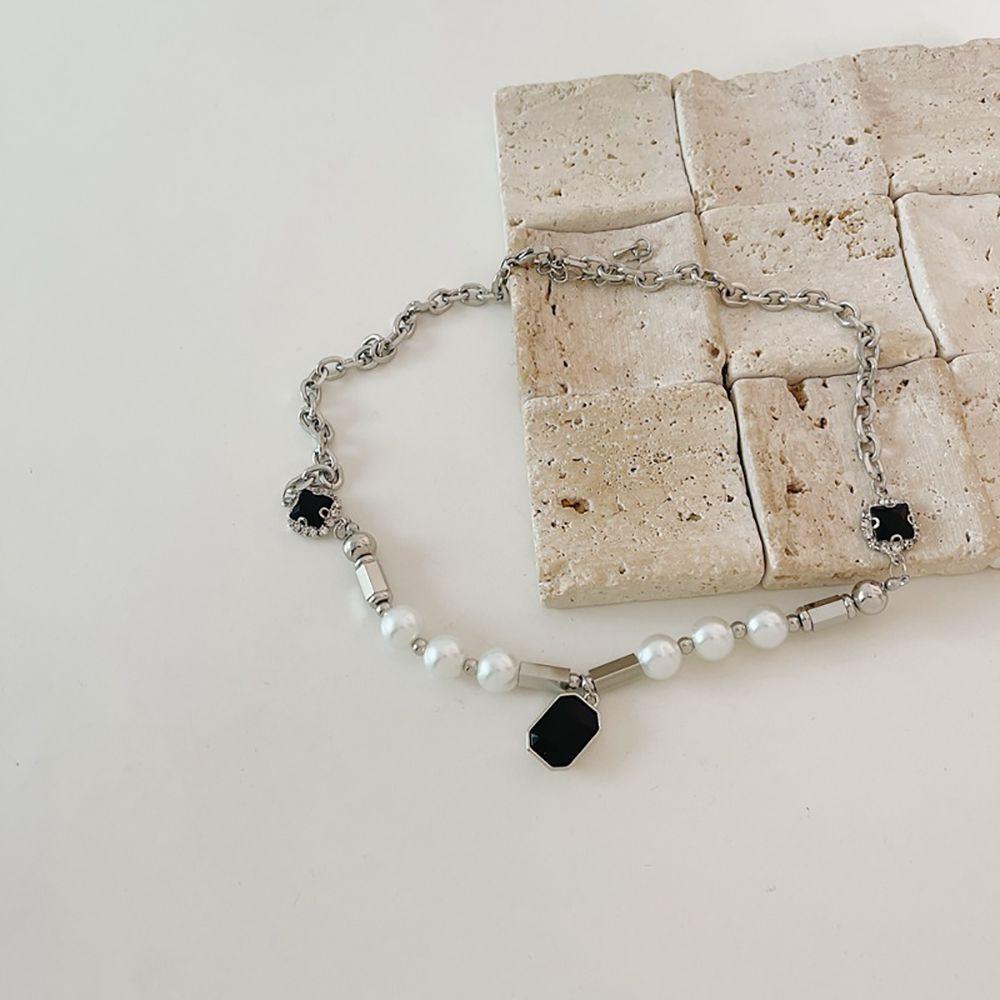 Pendant Female Cold Wind Style Clavicle Chain Pearl Necklace Female Choker Korean Style Necklace