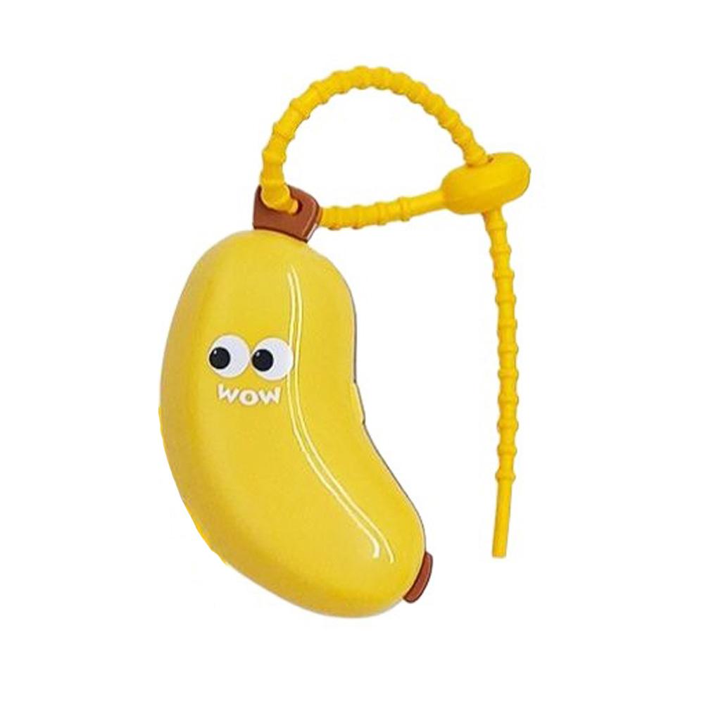 Portable Banana Toothbrush Protective Cap with Toothpaste Storage Box Toothbrush Cover for Travel Hiking Camping Brush Cap Case