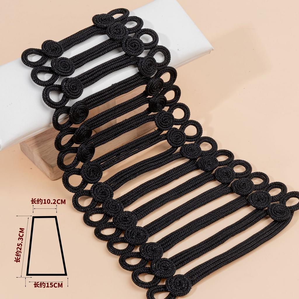 1pcs Chinese Knot Buttons, Gold Wire, Trapezoidal Buttons, Military Uniforms, Dresses, Dance Clothes, Decorative Buckles