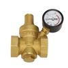 DN25 Brass Adjustable Water Pressure Reducing Regulator Reducer  Gauge Meter