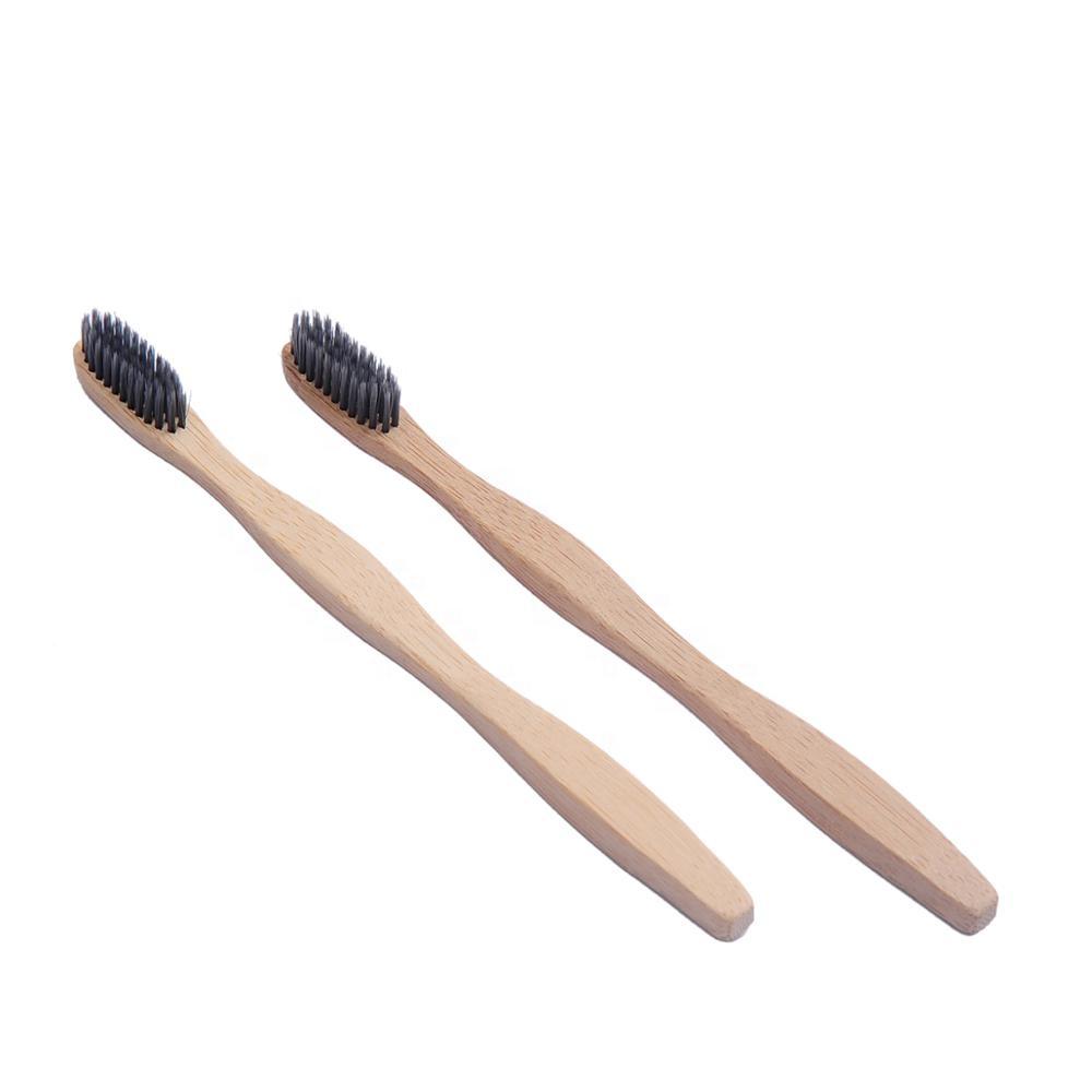Wholesale Fashion Eco Friendly Soft Natural Bamboo Toothbrush Charcoal бежевый