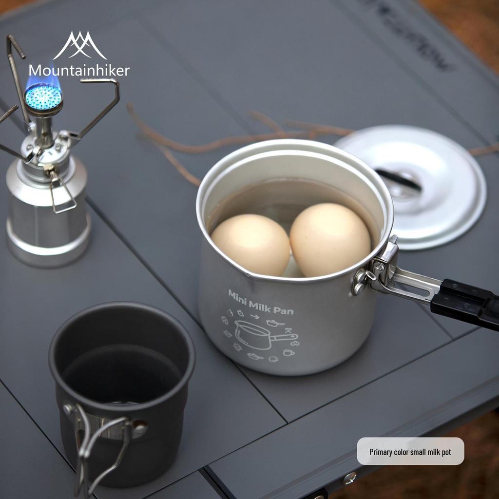 Portable Aluminum Alloy Milk Pot for Outdoor Camping and Picnics - Lightweight Kettle and Stew Pot