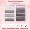 Diy Single Tuft False Eyelashes Fluffy Thick Eyelashes 30 + 40D Mixed Dress Eyelash Book Set