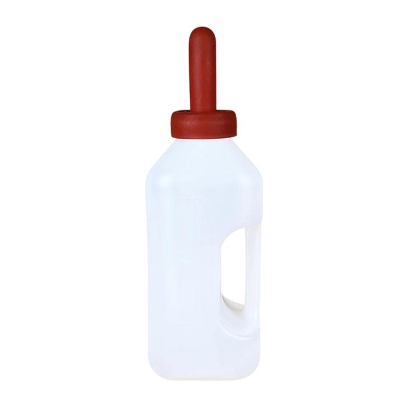 

Large Capacity Calf Milk Container Feeding Bottle With Leakproof Nipple Easy Refilling Wide Mouth for Livestock Nursing