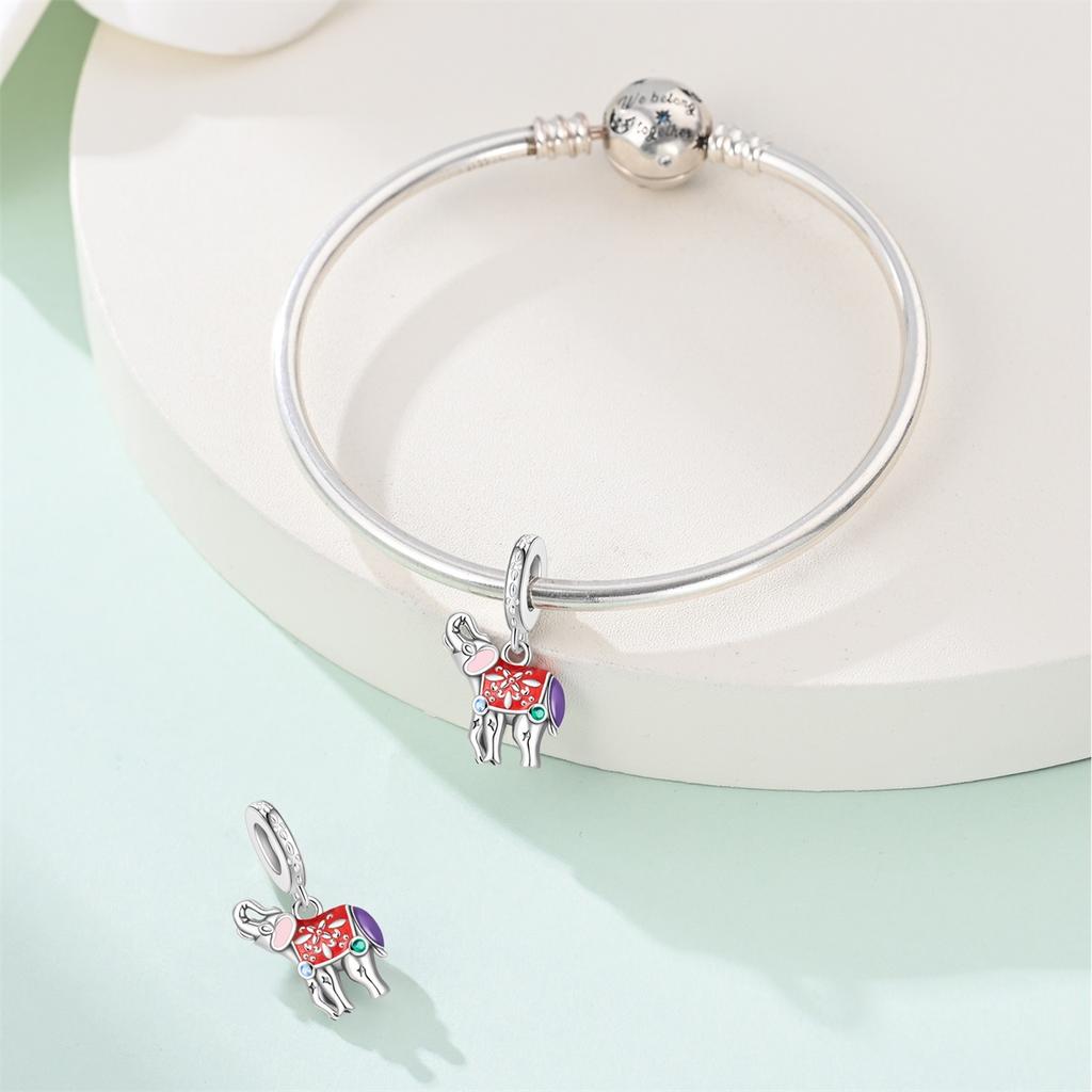 Elephant Series 100% Copper Pendant Beads Diy Bracelet Original Jewelry Women'S Gift