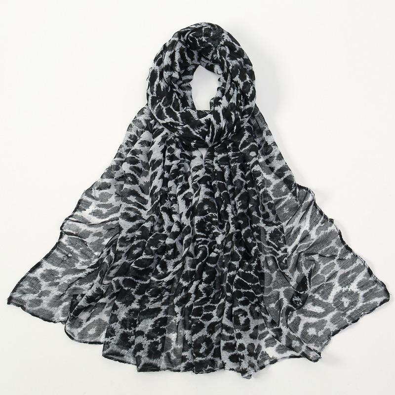 

Hot-selling popular leopard print Bali yarn versatile long towel soft skin-friendly travel decoration sunscreen bag head towel 185*85cm