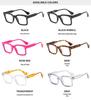 Unisex Fashion Square Anti-Blue Light Glasses - Fit for Myopia, Versatile Frame with Clear Lenses