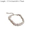1Pc Retro Synthetic Diamond Imitation Pearls Bracelet For Women Simple Handmade Beaded New Elegant Luxury Jewelry Gifts For Fema