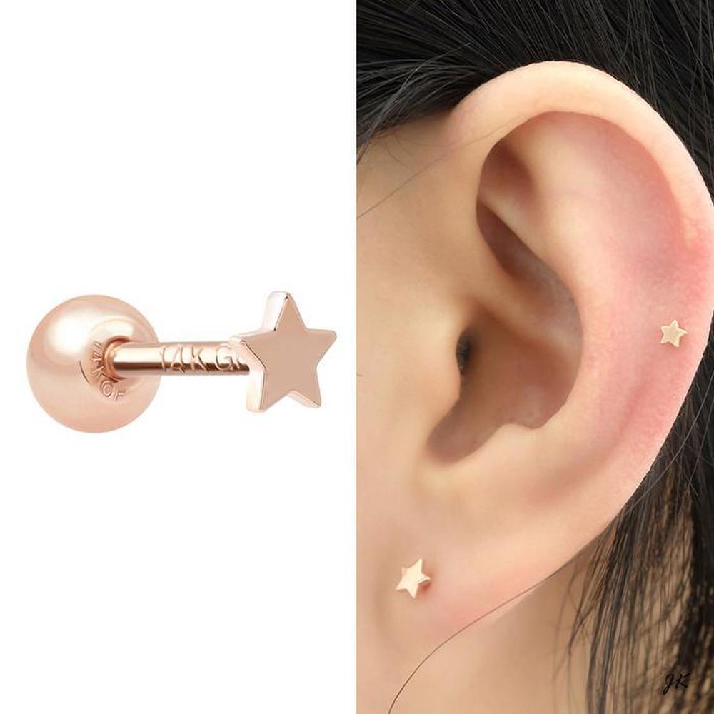 14K Gold-Filled Pin Flat Mini Star Piercing (S11628426)