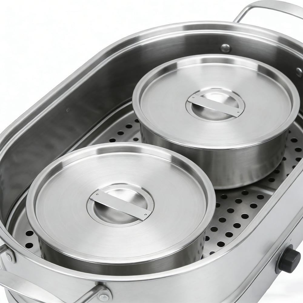 Rustless Steel Steaming Bowl Polished Inner Wall Egg Custard Bowl Steaming Dish  Egg Custard Making 15cm