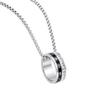 Rainbow Titanium Stainless Steel Unisex Necklace – Seven-Color Pendant Jewelry for Couples