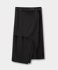 Yujen Asymmetric Layered Wrap Skirt_2 Color