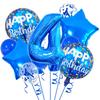 13pcs Blue Birthday Balloon with "Happy Birthday" Text - Perfect for Party Decorations, Anniversaries, and Festive Celebrations