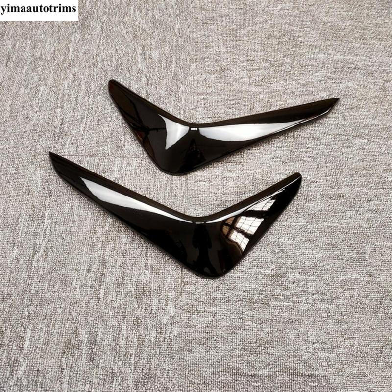 Black Plastic Front Bumper Fog Light Lamp Eyebrow Cover Trim For VW Volkswagen Polo  -  Foglight Lamp Eyelid Accessories