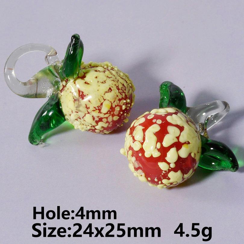 5/20 Stück/Los Verschiedene Früchte-Anhänger Erdbeere/Kirsche/Zitrone Anhänger Für Schmuckherstellung Großhandel Glasmaterialien Armbänder herstellen