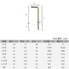 Gold/Silver L Shape 20pcs Sheep Eyes Alloy Frame 7 Style Hanger Dresser Cup Hooks Right Angle Screws Iron