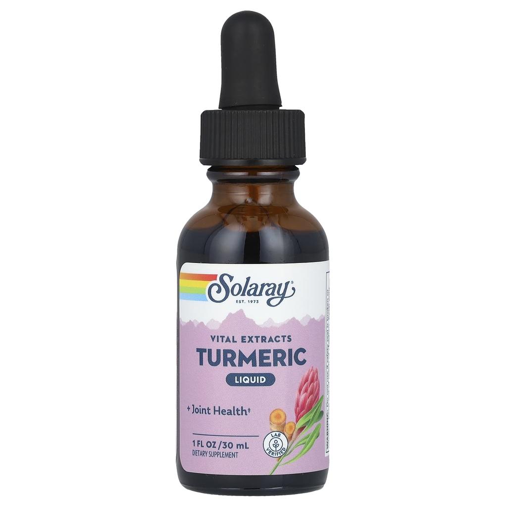 SOLARAY Vital Extract, Turmeric Liquid, 1 Fl Oz (30 Ml)