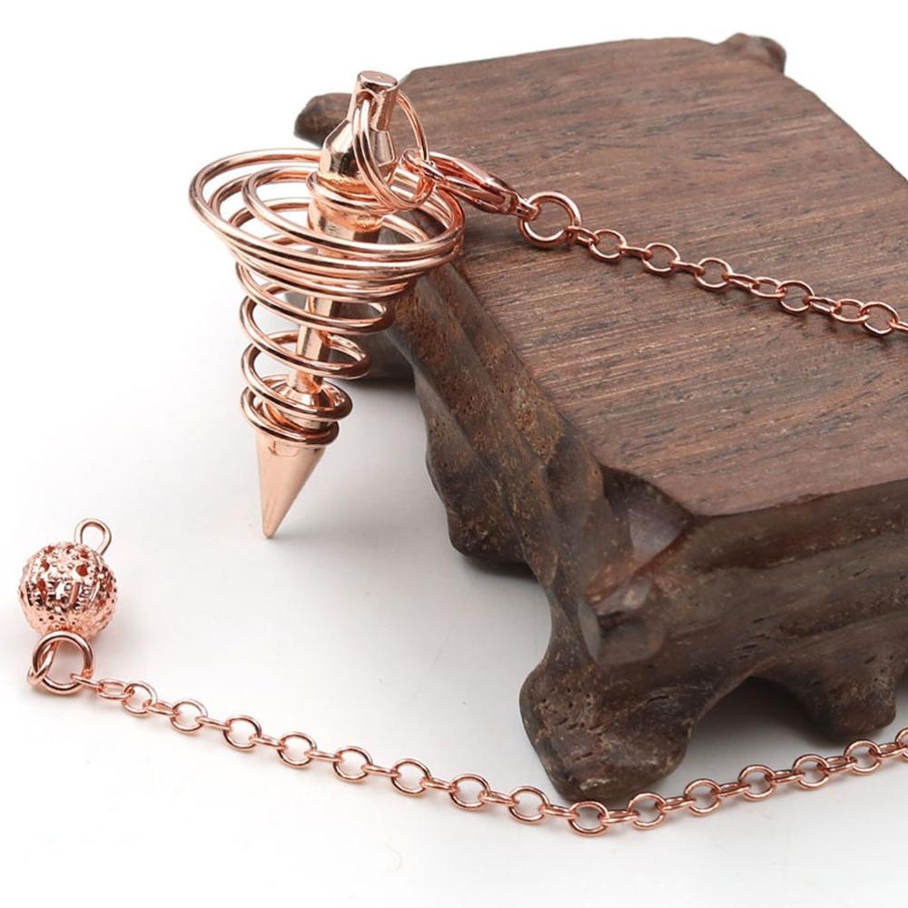 Copper Plated Chakra Pendulum Ornament 1.65x0.86 in Meditation Pendulum Personal Use