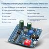DC 6-35V Voice Playback Module 9-Channel One-To-One Independent Low-Level Trigger Amplifier Board DY-F20L