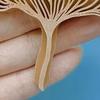 Ginkgo Biloba Blatt Tonstempel 3D-gedrucktes Blattmuster Tonprägeform für DIY-Bastelarbeiten Polymer Clay Herstellung