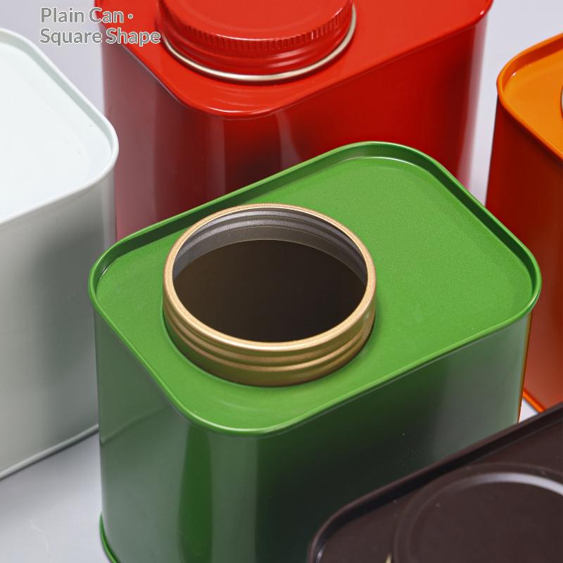 1Pcs Packaging Box Small Tea Tin Mini Travel Household Sealed Jar Empty Solid Tan Storage Can Green Black Tea