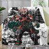 My Hero A-Academia Anime Throw Soft Flannel Throw Summer AC Blanket Lightweight Cool Nap Blanket for Sofa Bed Couch Travel