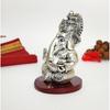 Ganpati Idol with Silver Antique Finish | Ganesha murti for Home Decor | Ganesh Statue for Car Dashboard | Ganpati ji murti for Puja