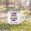 Creative Coffee Cups Best Mom In The Word Spanish Print Mug Camping Handle Mugs Handle Enamel Cup Festive Birthday Gifts for Mom