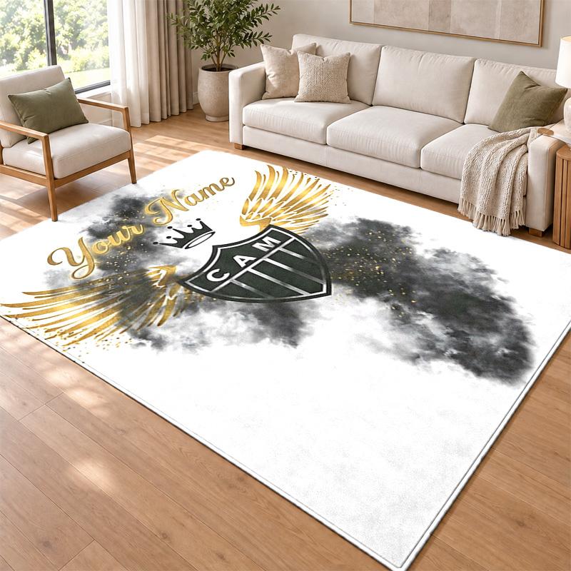 Clube Atletico Mineiro Custom Name Personalized Rug Non‑Slip Doormat Floor Carpet Housewarming Birthday Gift for Family Friends