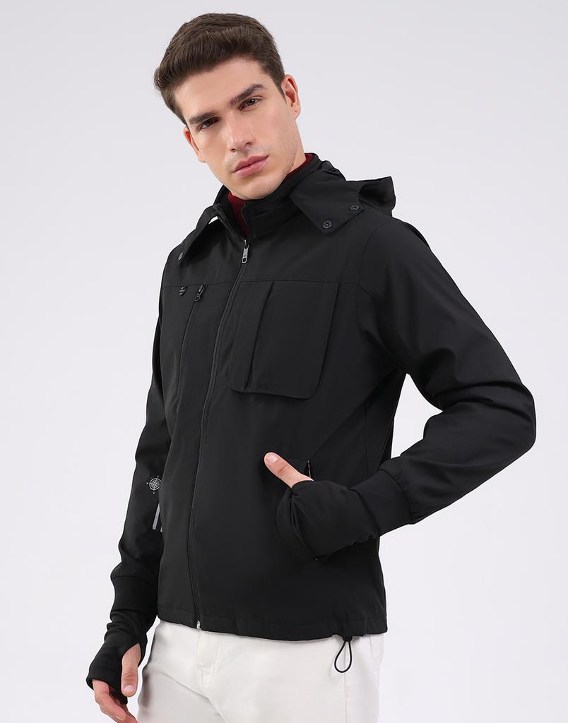 Monte Carlo Men's Hooded Neck Full Sleeve Jacket