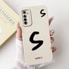 For Realme X2 XT Lucky Initial Letter Phone Case For Realme XT X2 Soft Silicone Shockproof Cases
