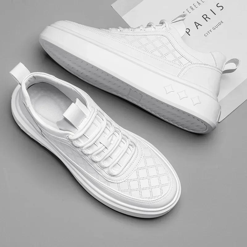 Men's Casual Shoes Fashion Men Non-slip Outdoor Sports Shoes Breathable Running Sneakers Platform White Shoes Men