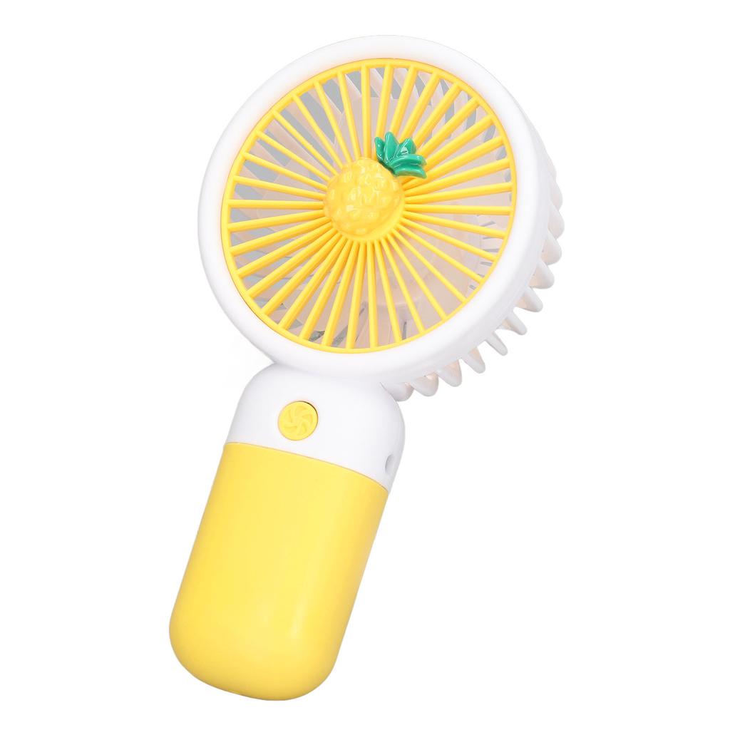 Mini Handheld Fan Cartoon Design Strong Wind USB Rechargeable Mini Portable Fan for Travel Office