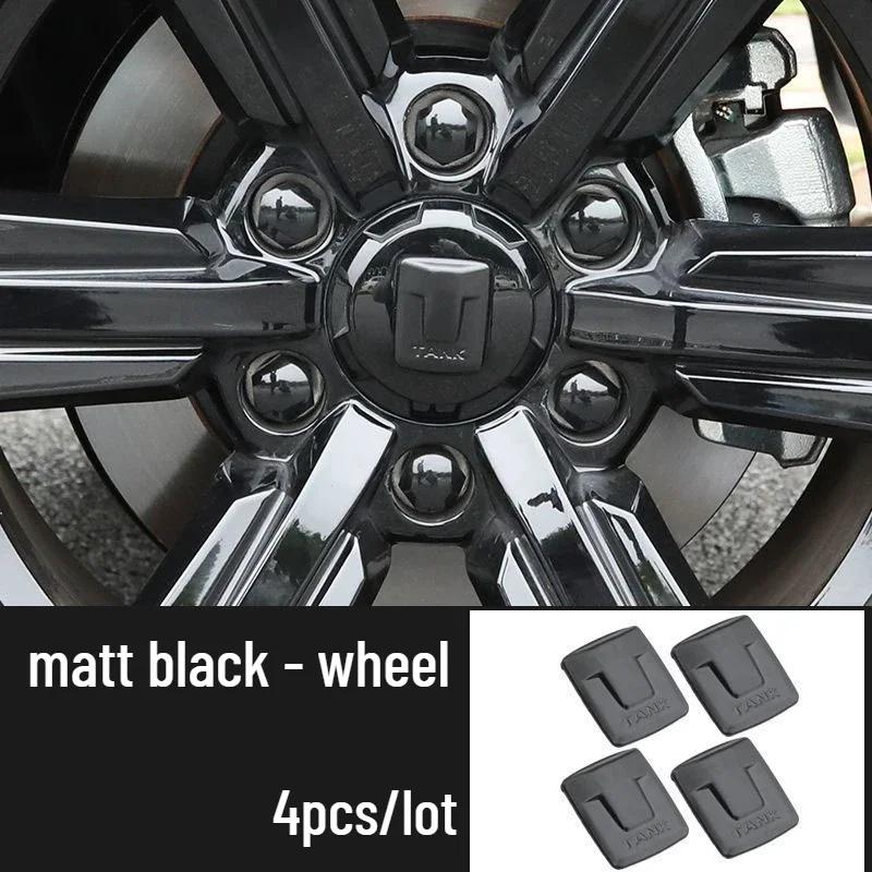For TANK 300 Emblem Front Steering Wheel Car Wheel Sticker Badge Decals Trim Styling Accessories for Great Wall GWM WEY TANK 300