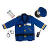 Police Officer Costume - MELISSA & DOUG - Complete Set 8 Accessories (vest, Helmet, Handcuffs...) - 100% Polyester - From 3 To 6 Years