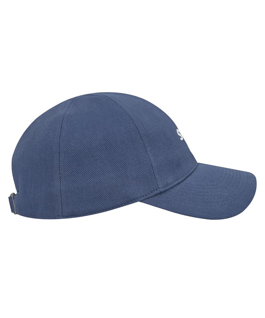 Sebseu Small Logo Twill Brown Ball Cap - Blue