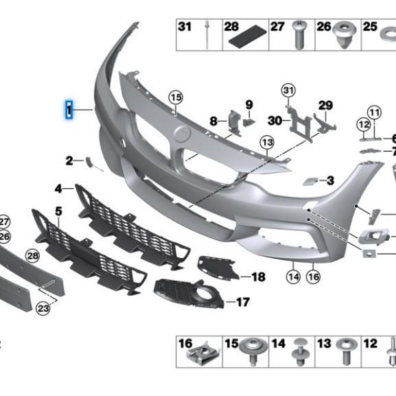 Front Bumper Assembly for BMW 4 Series F32/F33