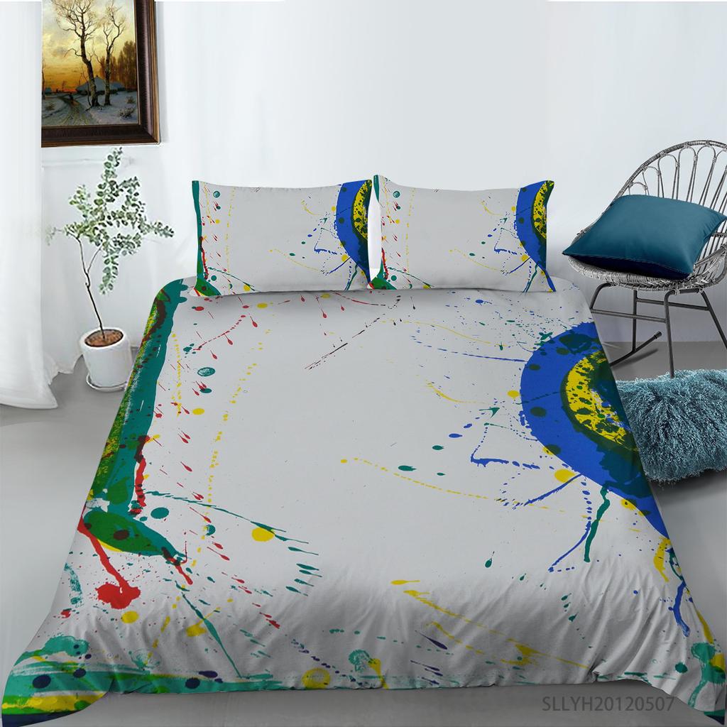 Portrait Oil Painting Series Quilt Cover Pillowcase Two Or Three-Piece Set Digital Printing Polyester