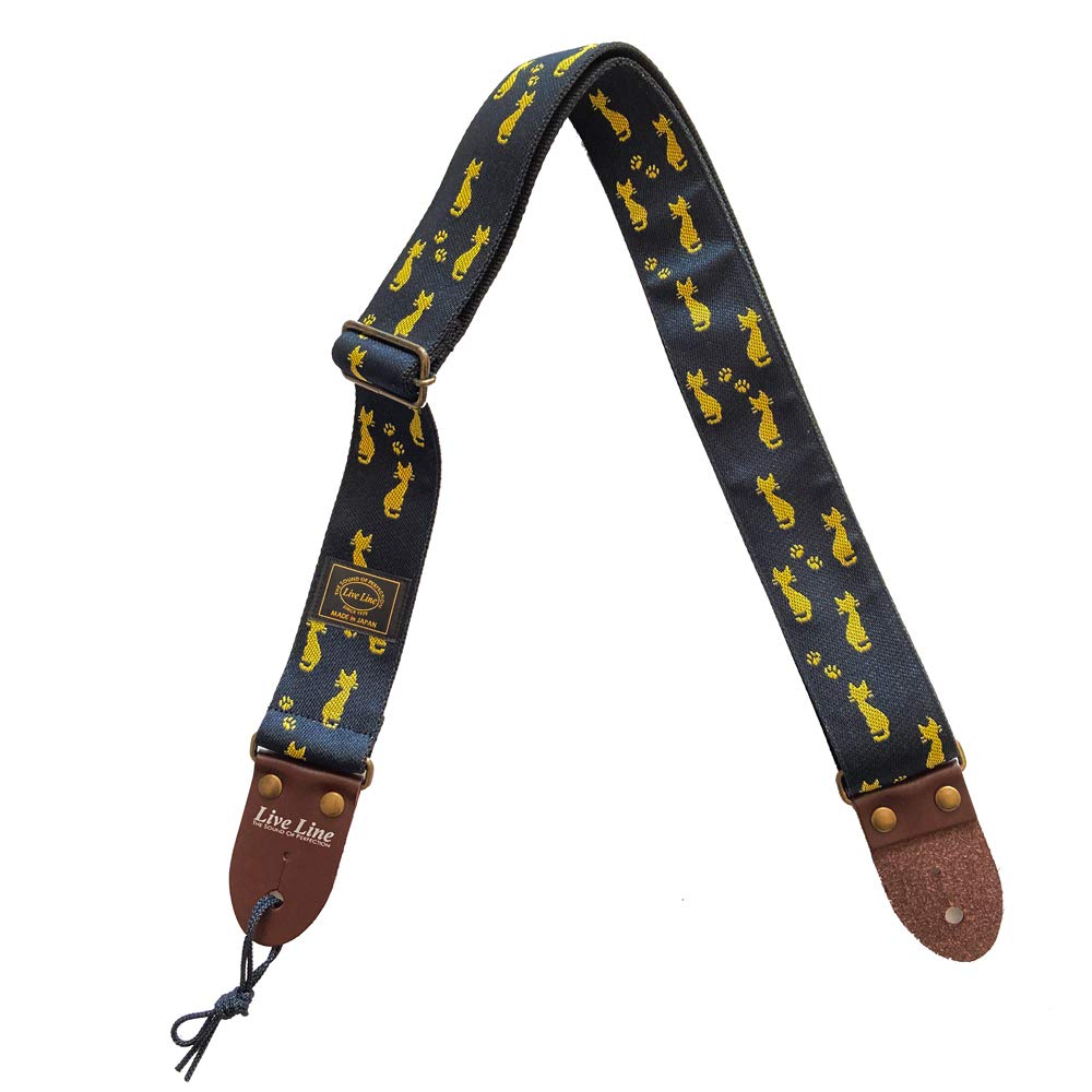 

Live Line Tatami Series 50mm Width Guitar Strap Cat Pattern LST28CAT
