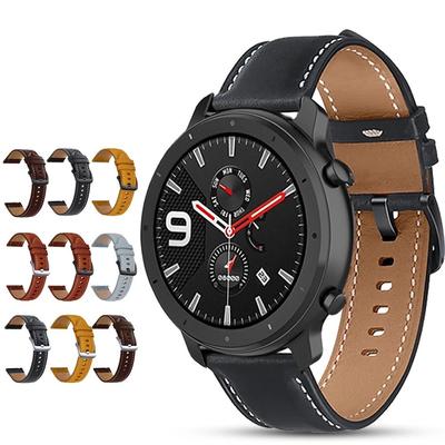 20 mm 22 mm Lederarmband für Huami Amazfit GTR 47 mm 42 mm GTR 4/3/2 Ersatz-Uhrenarmband für Samsung Galaxy Watch 3 Gear S3