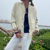 2025 Women's Casual Printed Knit Cardigan Sweater Coat