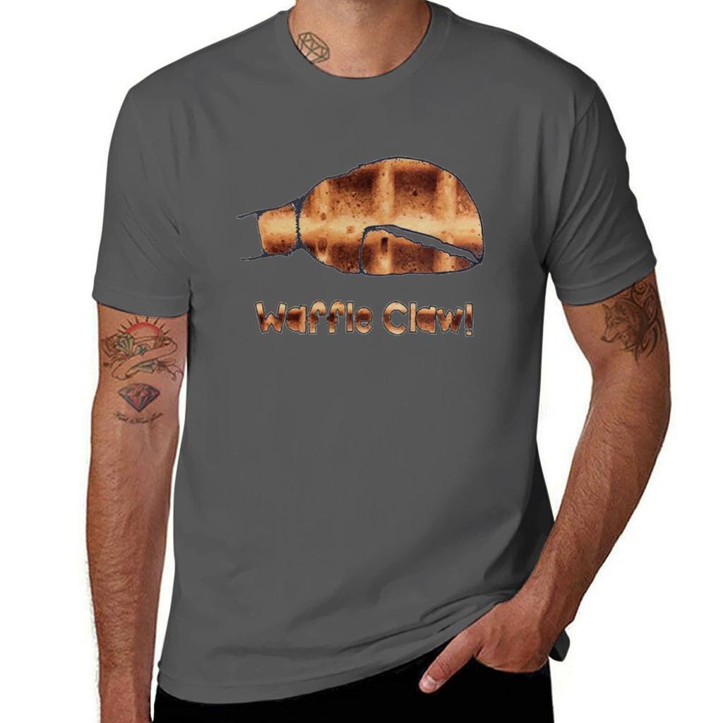 Waffle Claw TShirt Modern Print Casual TShirt